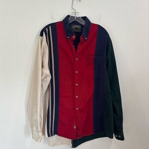 Vintage Spindle River Colorblock Western Shirt